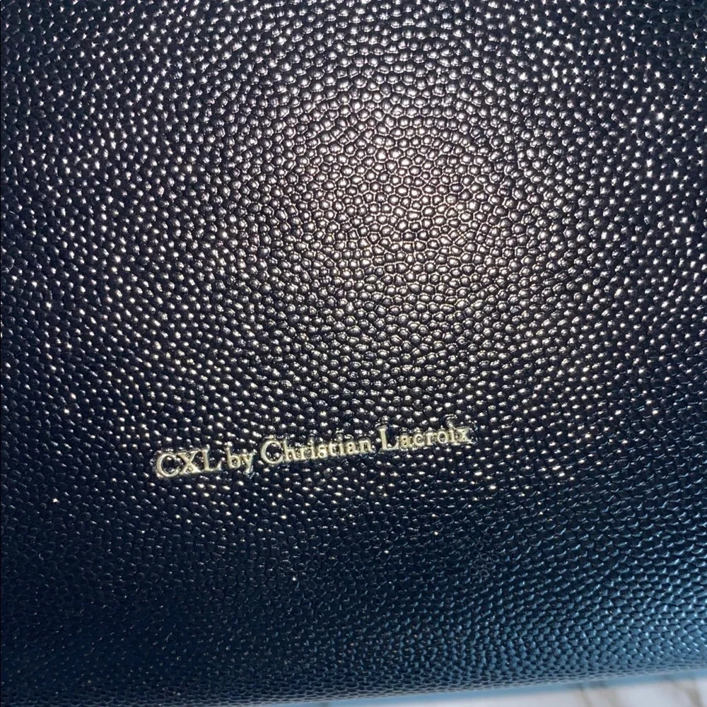 Christian Lacroix Paris Caviar Black Clutch